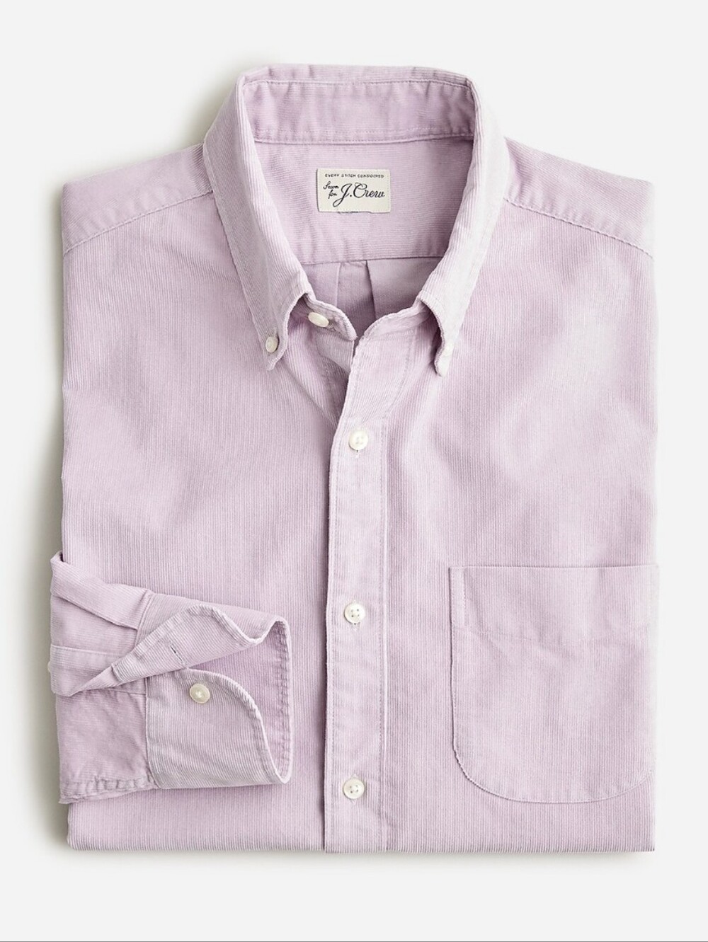 J Crew Mens Fine Wale Corduroy Shirt Size Small Classic Fit